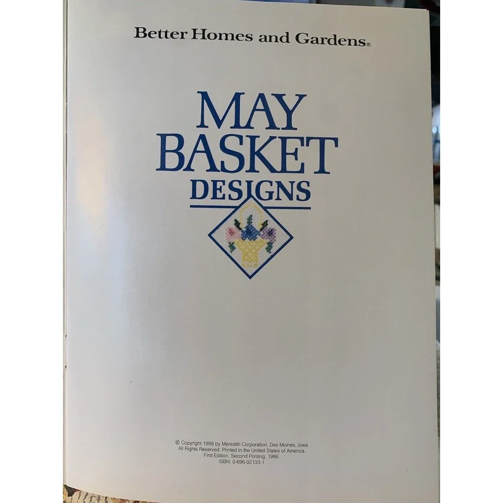May Basket Designs Many Crafts Applique Quilt Cross Stitch Stencil Paint Pattern